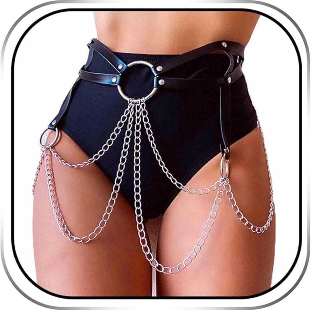 Punk Leather Body Chain